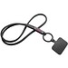 Tubyard Lanyard mit Telefonhalterung und Band aus recyceltem Kunststoff, schwarz