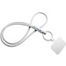 Tubyard Lanyard mit Telefonhalterung und elastischem Band, weiss