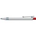 uma® RECYCLED PET PEN ALUMA transparent Druckkugelschreiber, rot
