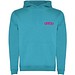 Urban 280 g/m² Kapuzenpullover für Kinder, türkis, 3/4