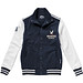 Slazenger™ Unisex College Jacke Varsity, dunkelblau,weiß, S Slazenger™ Unisex College Jacke Varsity, dunkelblau,weiß, S