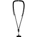 Vega verstellbares, recyceltes Smartphone Lanyard, schwarz