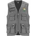 Venera Arbeitsweste mit V-Ausschnitt und mehreren Taschen, 200 g/m2, blei, 3XL