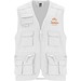 Venera Arbeitsweste mit V-Ausschnitt und mehreren Taschen, 200 g/m2, weiss, XL
