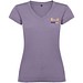 Victoria T-Shirt mit V-Ausschnitt für Damen, flieder, 2XL