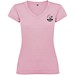 Victoria T-Shirt mit V-Ausschnitt für Damen, hellrosa, L