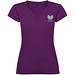 Victoria T-Shirt mit V-Ausschnitt für Damen, lila, M