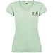 Victoria T-Shirt mit V-Ausschnitt für Damen, Mist Green, 3XL
