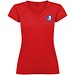 Victoria T-Shirt mit V-Ausschnitt für Damen, rot, XL