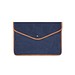 VINGA Bosler 14 Zoll Laptop-Tasche aus GRS recyceltem Canvas, navy blau