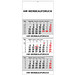 Block-Wandkalender mit Wire-O-Bindung 2021, 3 Block Kalender Block-Wandkalender mit Wire-O-Bindung 2021, 3 Block Kalender