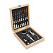Weinset BAMBOO CHESS mit Schachspiel,braun