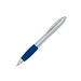 Werbe-Set: 400 Kugelschreiber Rio Satin, inkl. Druck, blaue Mine, silber/blau Werbe-Set: 400 Kugelschreiber Rio Satin, inkl. Druck, blaue Mine, silber/blau