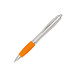 Werbe-Set: 400 LANCE® Kugelschreiber Rio Satin, inkl. Druck, blaue Mine, silber/orange