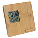 Wetterstation aus Bambus, beige