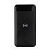 Wireless Powerbank aus RCS Standard recyceltem Kunststoff, schwarz