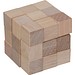 Würfelschlange aus Holz EMANUELE, beige
