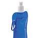XD COLLECTION Faltbare Wasserflasche mit Karabiner, 400 ml, blau/weiß XD COLLECTION Faltbare Wasserflasche mit Karabiner, 400 ml, blau/weiß