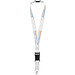 Lanyard Yogi  mit abnehmbarer Schnalle, weiss