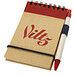 Zuse Spiral Notizblock mit Stift, DIN A7, liniert, natur,rot Zuse Spiral Notizblock mit Stift, DIN A7, liniert, natur,rot