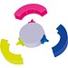 3in1 Textmarker Andorra,mehrfarbig