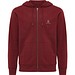 Iqoniq Abisko Zip-Kapuzenpullover aus recycelter Baumwolle, burgunderrot, S