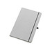 A5 Hardcover Notizbuch aus PU, Hellgrau