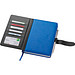 A5 Notizbuch mit Visitenkartenmappe, blau