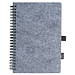 A5 RPET Filz Notizbuch , grau