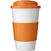 Americano® 350 ml Isolierbecher mit Schutzring & auslaufsicherem Schraubverschluss, weiss