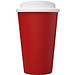 Americano® Eco 350 ml recycelter Becher, rot/weiß