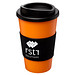 Americano Isolierbecher mit Schutzring, 350 ml, orange,schwarz