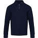 Apollo 245 g/m² Langarm Poloshirt Unisex mit Reißverschluss, navy, L