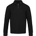 Apollo 245 g/m² Langarm Poloshirt Unisex mit Reißverschluss, schwarz, L