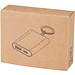 Arcturus 2000 mAh Powerbank aus recyceltem Aluminium mit Schlüsselanhänger, silber