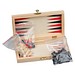 Backgammon - Schach -Dame Spiel, beige
