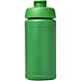 Baseline 500 ml recycelte Sportflasche mit Klappdeckel, grün