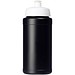 Baseline® Plus 500 ml Flasche mit Sportdeckel, schwarz/weiß