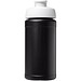 Baseline® Plus 500 ml Sportflasche mit Klappdeckel, schwarz/weiß