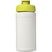 Baseline® Plus 500 ml Sportflasche mit Klappdeckel, weiß/limone