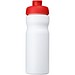 Baseline® Plus 650 ml Sportflasche mit Klappdeckel, weiß/rot