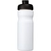 Baseline® Plus 650 ml Sportflasche mit Klappdeckel, weiß/schwarz