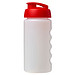 Baseline Plus grip Sportflasche mit Klappdeckel, 500 ml, transparent,rot Baseline Plus grip Sportflasche mit Klappdeckel, 500 ml, transparent,rot