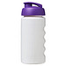 Baseline Plus grip Sportflasche mit Klappdeckel, 500 ml, weiss,lila Baseline Plus grip Sportflasche mit Klappdeckel, 500 ml, weiss,lila