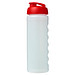 Baseline Plus grip Sportflasche mit Klappdeckel, 750 ml, transparent/rot