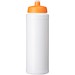 Baseline® Plus grip 750 ml Sportflasche mit Sportdeckel, weiß/orange