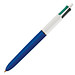 BIC® 4-Farb-Kugelschreiber, blau/weiß
