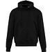 Boris Oversize Kapuzenpullover aus recycelter 280 g/m2 Bio Baumwolle (OCS), unisex, schwarz, L