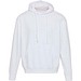 Boris Oversize Kapuzenpullover aus recycelter 280 g/m2 Bio Baumwolle (OCS), unisex, weiss, L