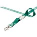 Bucks Sublimation Lanyard mit Schnappverschluss aus recyceltem PET Kunststoff, weiss, 20mm